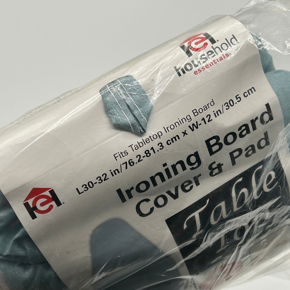 Household Essentials Tabletop Ironing Board Cover and Pad Blue Silicone 1209 NWT - Picture 2 of 5